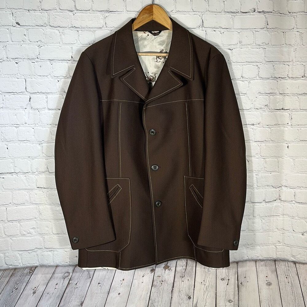 Vintage Montgomery Ward Country Rockabilly Blazer Suit Jacket Sport Coat